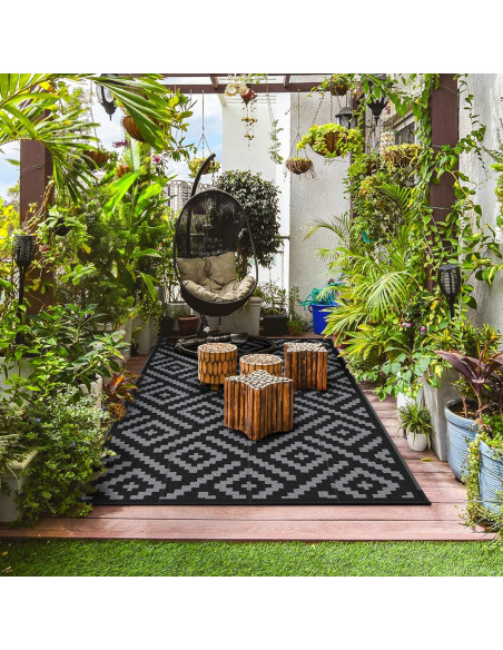 Alfombra Exterior GENIMO 5x8' Impermeable Reversible