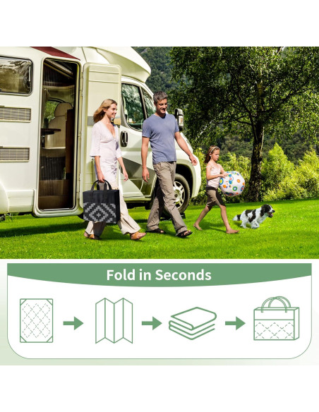 Alfombra Exterior GENIMO 5x8' Impermeable Reversible