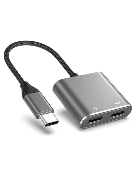 Adaptador USB-C KIHENG para gafas AR y carga 100W