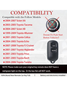 Control Remoto MechanMagic para Toyota y Scion 1999-2009 2