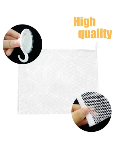Organizador de Juguetes de Baño TTSAM Malla Portátil Blanco