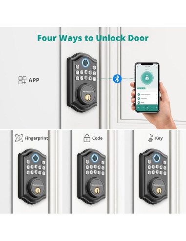 Cerradura Biométrica AkaGear DS10 Pro - Huella y Teclado