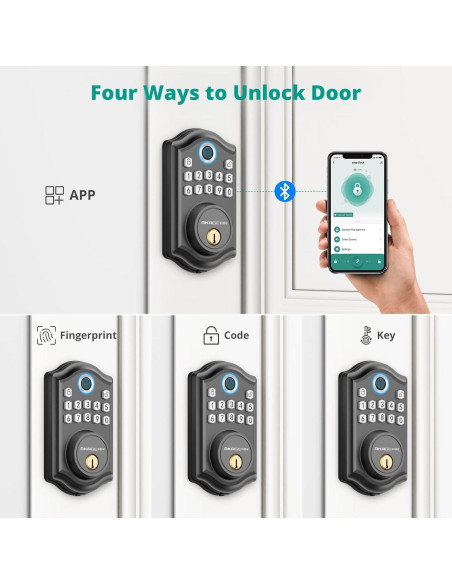 Cerradura Biométrica AkaGear DS10 Pro - Huella y Teclado