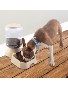 Dispensador Automático de Comida y Agua PETMAKER 3.8L 2