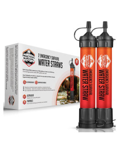 2 Popotes de Agua de Emergencia Practical Survival - Filtros 6813 L