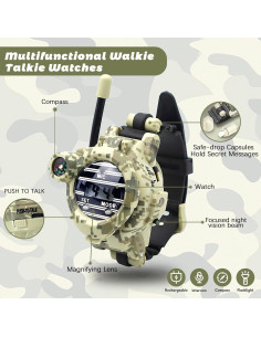 Reloj Walkie Talkie Recargable Sportsvoutdoors 7 en 1 2