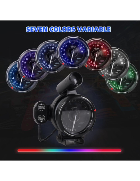 Tacómetro RASTP 12V para Simuladores de Carreras PC