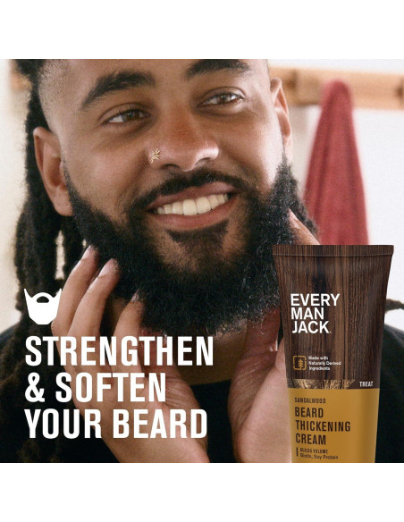 Crema Engrosadora para Barba Every Man Jack - 79g - Aroma Sándalo