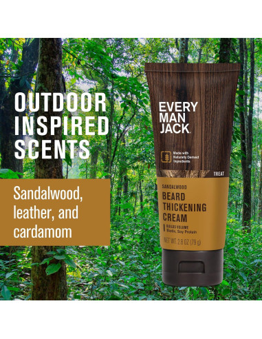 Crema Engrosadora para Barba Every Man Jack - 79g - Aroma Sándalo