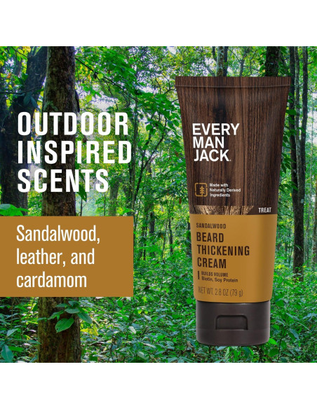 Crema Engrosadora para Barba Every Man Jack - 79g - Aroma Sándalo