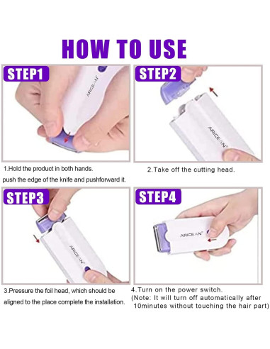 Removedor de Vello ARICEAN Silky Smooth Recargable 120g