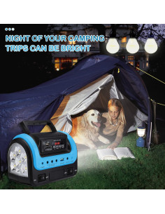 Generador Solar Upusa SDM-0603 Portátil 144W Camping 2