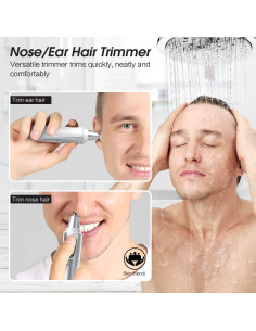 Recortador de Vello Nasal ZORAMI BRC001 Impermeable IPX7 2
