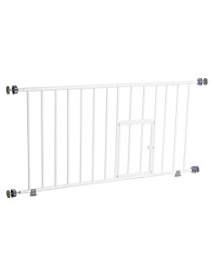 Puerta para Mascotas Carlson Mini Expandible 18-31 cm Blanca