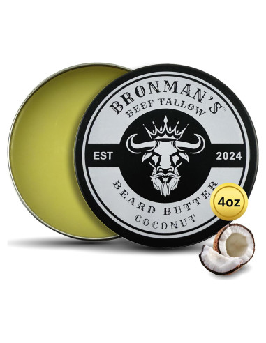 Mantequilla para Barba Bronmans 113g Hidratante Coco