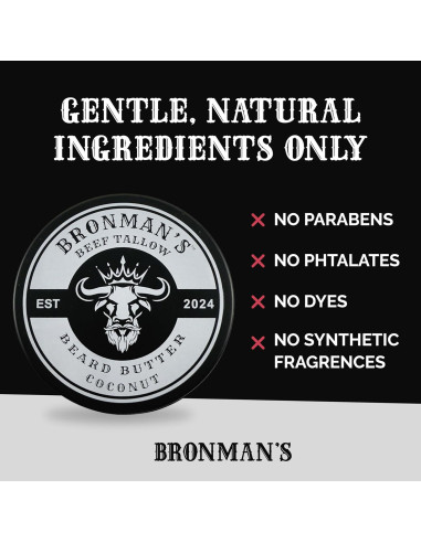 Mantequilla para Barba Bronmans 113g Hidratante Coco