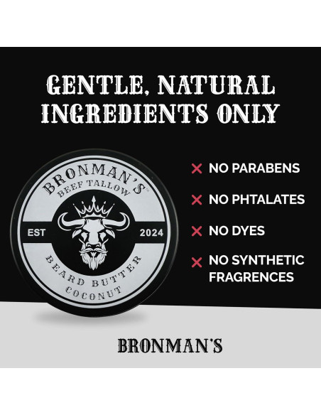 Mantequilla para Barba Bronmans 113g Hidratante Coco