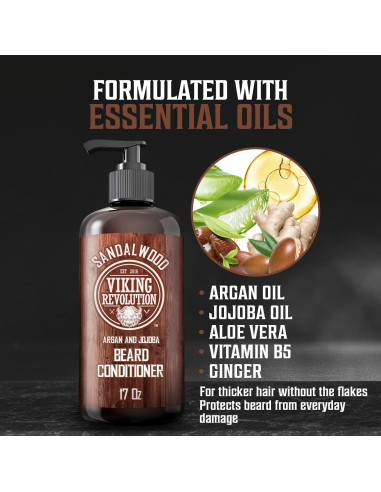 Acondicionador para Barba Viking Revolution 500ml Aceites Naturales