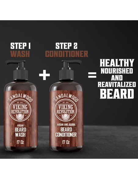 Acondicionador para Barba Viking Revolution 500ml Aceites Naturales