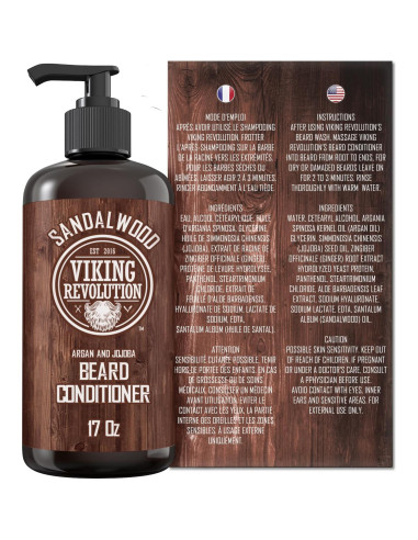 Acondicionador para Barba Viking Revolution 500ml Aceites Naturales