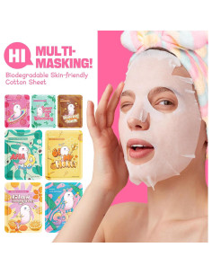 Mascarillas Faciales ZealSea 7 Piezas Hidratantes Naturales 2