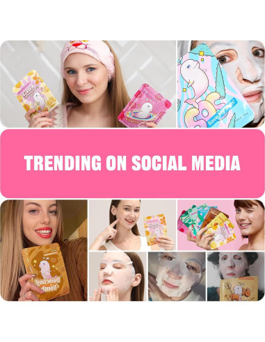 Mascarillas Faciales ZealSea 7 Piezas Hidratantes Naturales