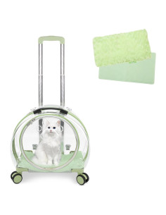 Transportador para mascotas TripleHare G400 Verde con ruedas