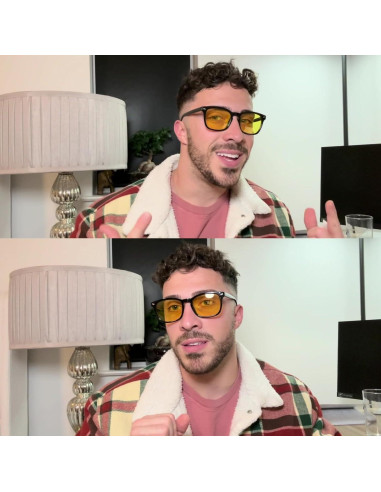 Gafas de Conducción Nocturna Polarizadas HD - Amarillo