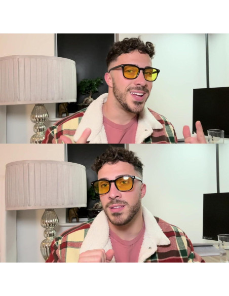 Gafas de Conducción Nocturna Polarizadas HD - Amarillo