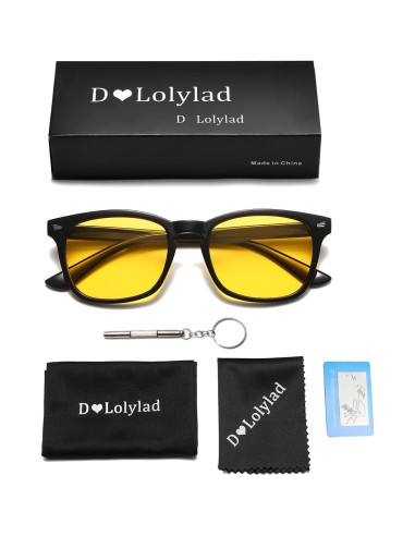 Gafas de Conducción Nocturna Polarizadas HD - Amarillo