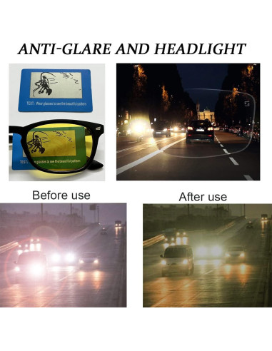 Gafas de Conducción Nocturna Polarizadas HD - Amarillo