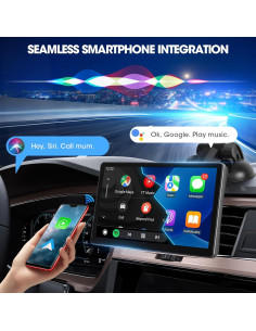 Estéreo de Coche Stiflix Wireless CarPlay 9" Pantalla IPS 2