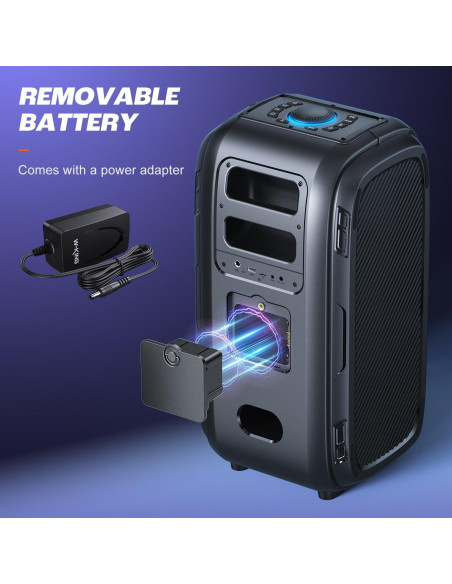 Altavoz Bluetooth W-KING T9 Pro 250W 10.7kg IPX5