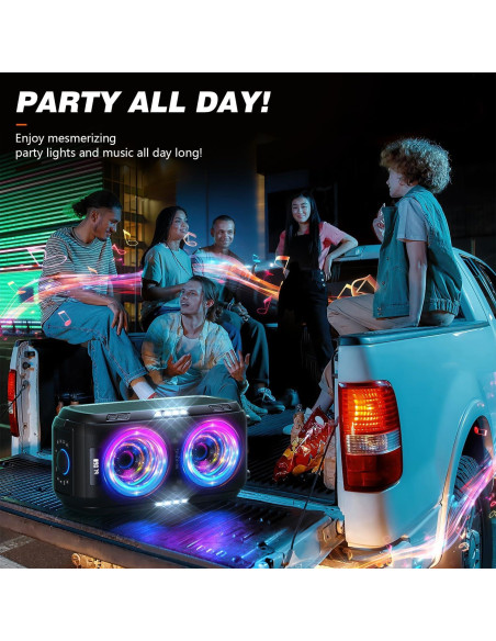 Altavoz Bluetooth W-KING T9 Pro 250W 10.7kg IPX5