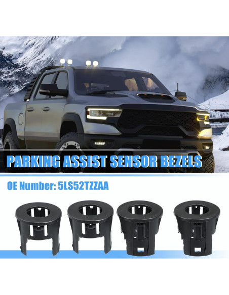 Carcasa Sensor Estacionamiento X AUTOHAUX 4 Piezas Dodge Ram
