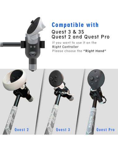 Accesorio de Golf VR HaiZiVR para Quest 3 - Aluminio 90