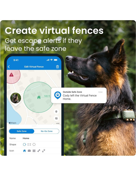 Rastreador GPS Tractive XL para Perros +22,68 kg Verde