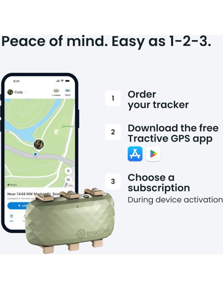 Rastreador GPS Tractive XL para Perros +22,68 kg Verde