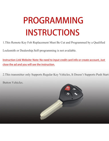 Control Remoto MechanMagic para Toyota Venza y Corolla