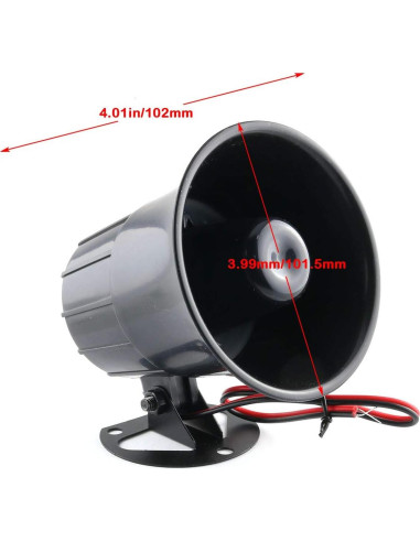 Bocina Alarma E-outstanding ES-626 15W 110dB DC12V