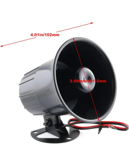 Bocina Alarma E-outstanding ES-626 15W 110dB DC12V