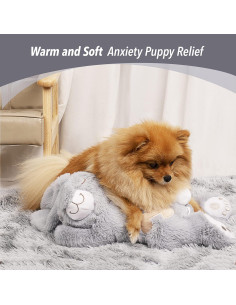 Juguete de Conejo de Peluche PetPrime con Latido y Calor 2