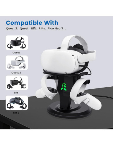 Soporte de Carga VR Alcopanda para Meta Quest 2 y PSVR 2