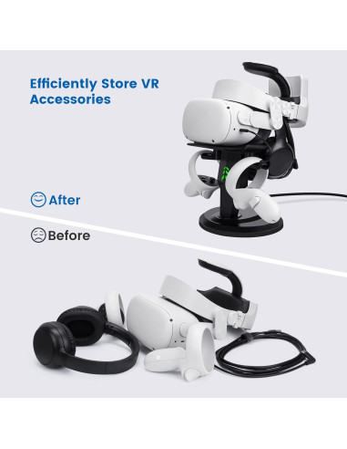 Soporte de Carga VR Alcopanda para Meta Quest 2 y PSVR 2
