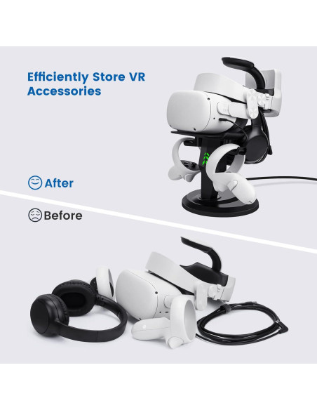 Soporte de Carga VR Alcopanda para Meta Quest 2 y PSVR 2