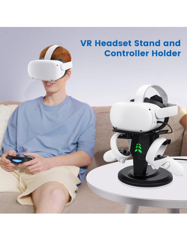 Soporte de Carga VR Alcopanda para Meta Quest 2 y PSVR 2