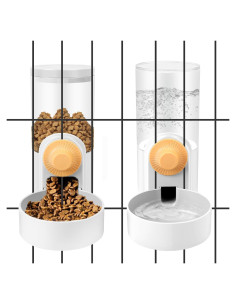 Yummy Sam Dispensador Automático de Comida y Agua 1L Blanco