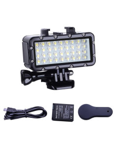 Luz de Buceo LED Suptig Impermeable 147ft para GoPro