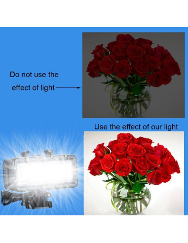 Luz de Buceo LED Suptig Impermeable 147ft para GoPro