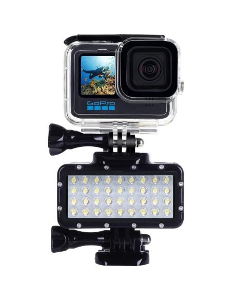 Luz de Buceo LED Suptig Impermeable 147ft para GoPro